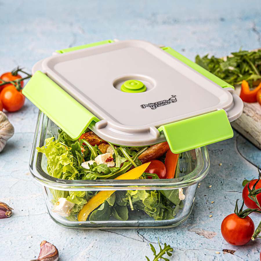 Szklany pojemnik VACUUM LunchBOX 1050 ml - próżniowa pokrywa