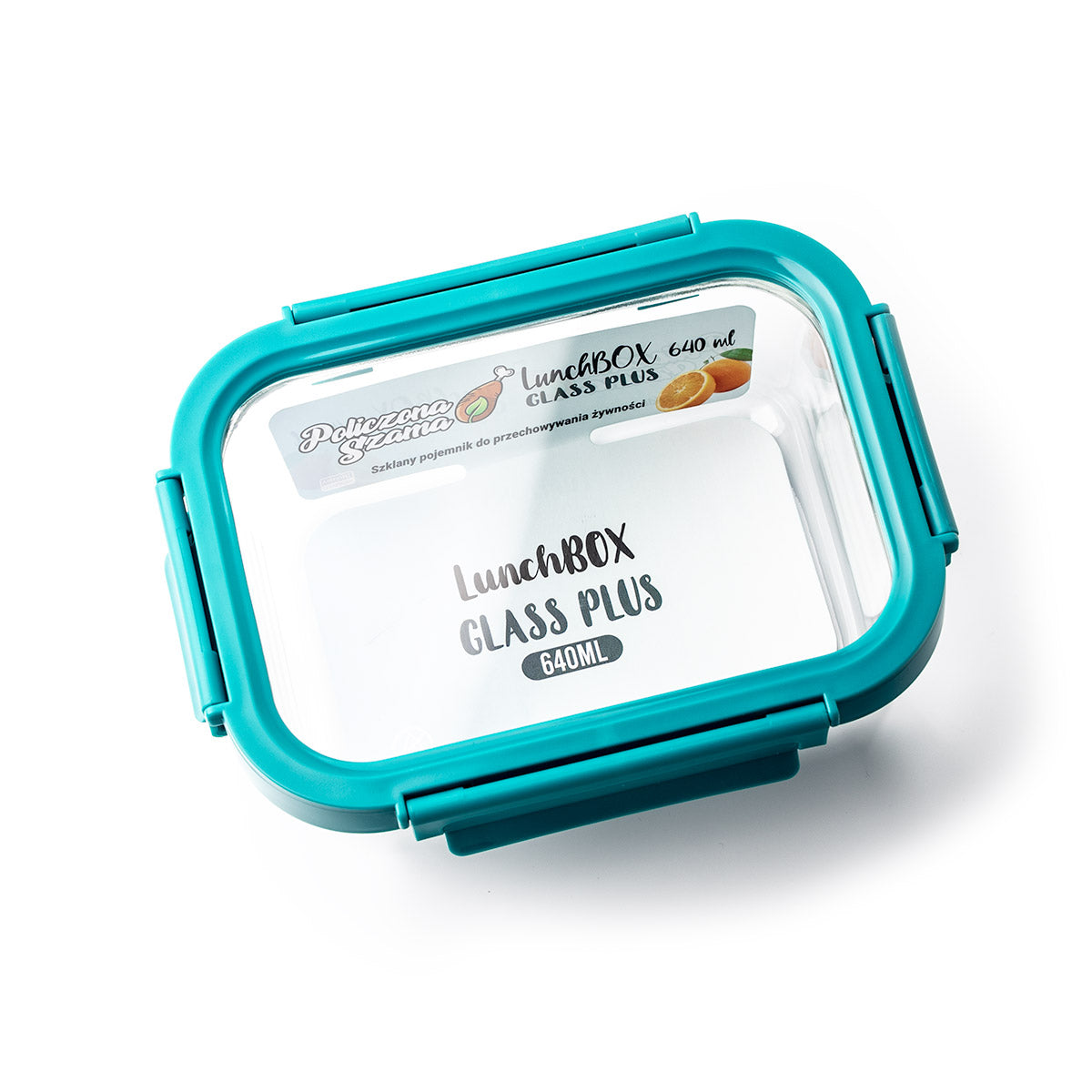 Zestaw TRIO - Szklany pojemnik LunchBOX - 1050 ml + 640 ml + 370 ml - szklana pokrywa
