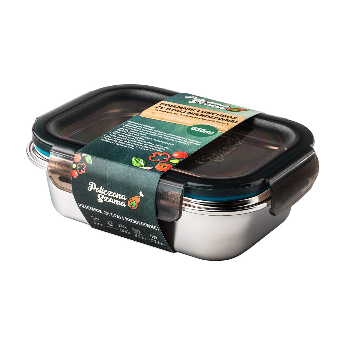 Pojemnik ze stali nierdzewnej - 650 ml - LunchBOX