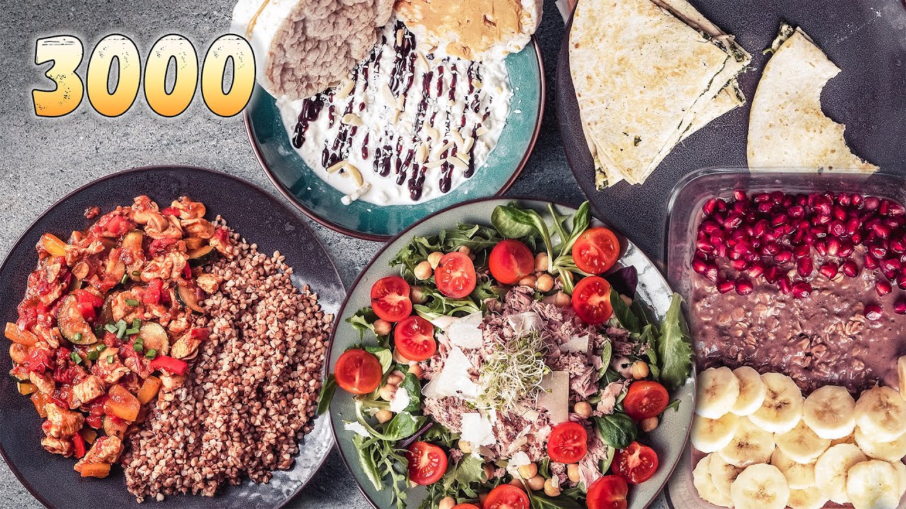 Cały dzień jedzenia – dieta 3000 kcal