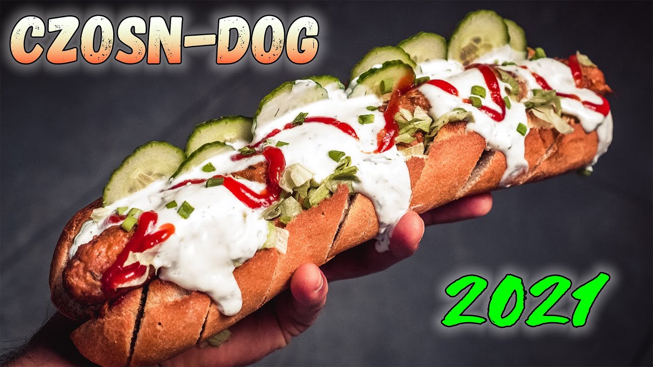 Bagietka czosnkowa i domowa kiełbaska – pyszny czosndog!