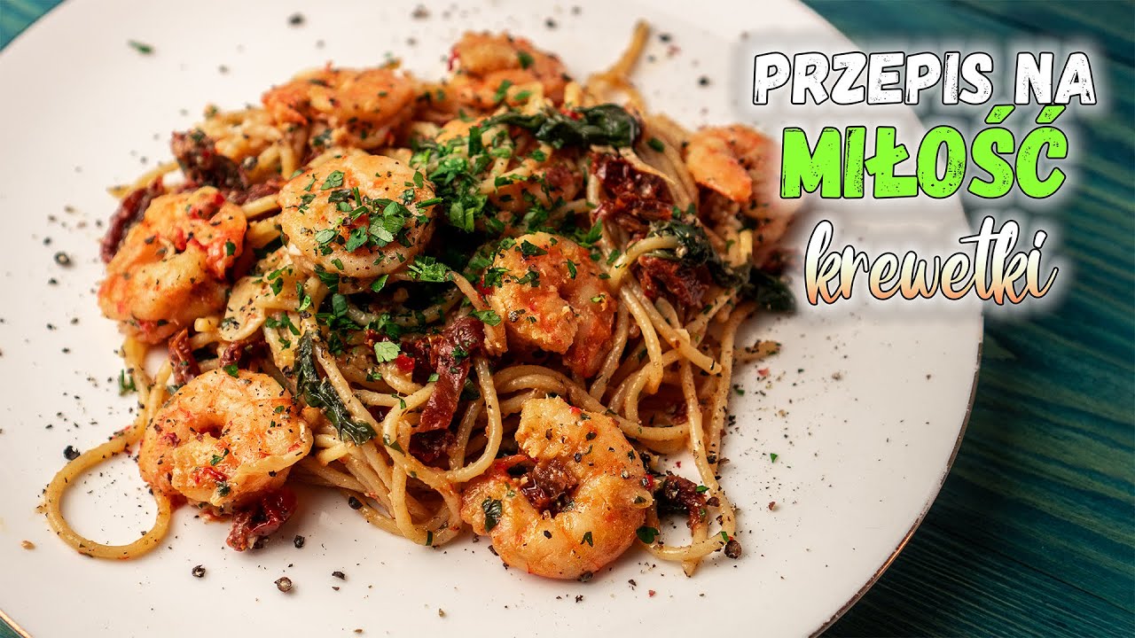 Krewetki z makaronem – idealna romantyczna kolacja